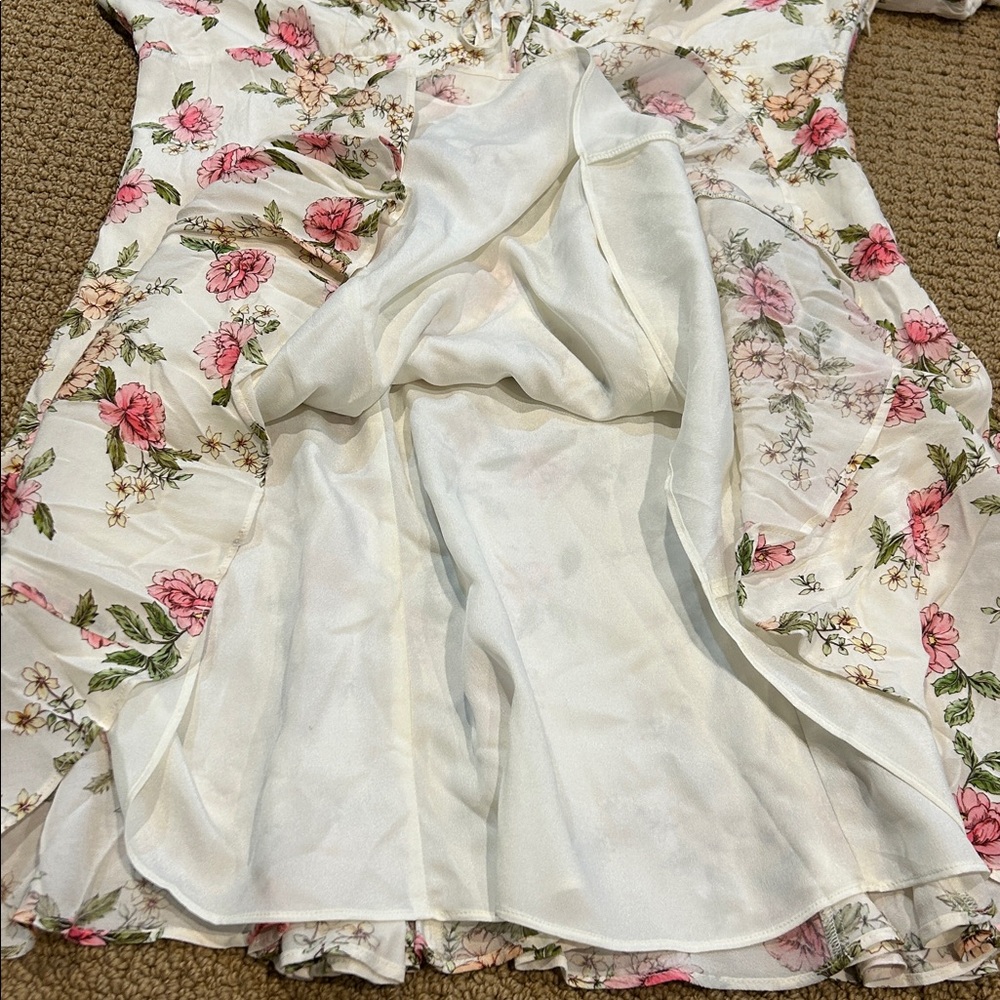 Yumi Kim Kelly Dress size XL Royal Rose Ivory Fairy Cottagecore Mini - Picture 11 of 17